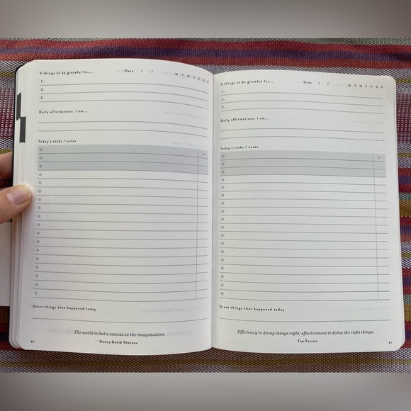 Daily Goal Setter Planner (with pen included) - Picture 5 of 5